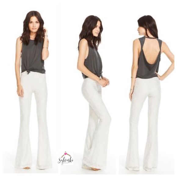 🆕Chaser - Lace Bell Bottoms (salt) Casual Pants - Picture 3 of 8